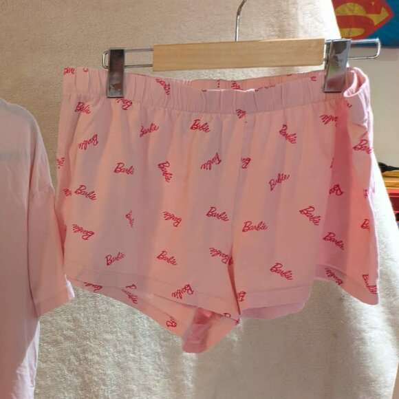 Barbie crop top and shorts pajamas Size Medium H+M - Picture 5 of 5
